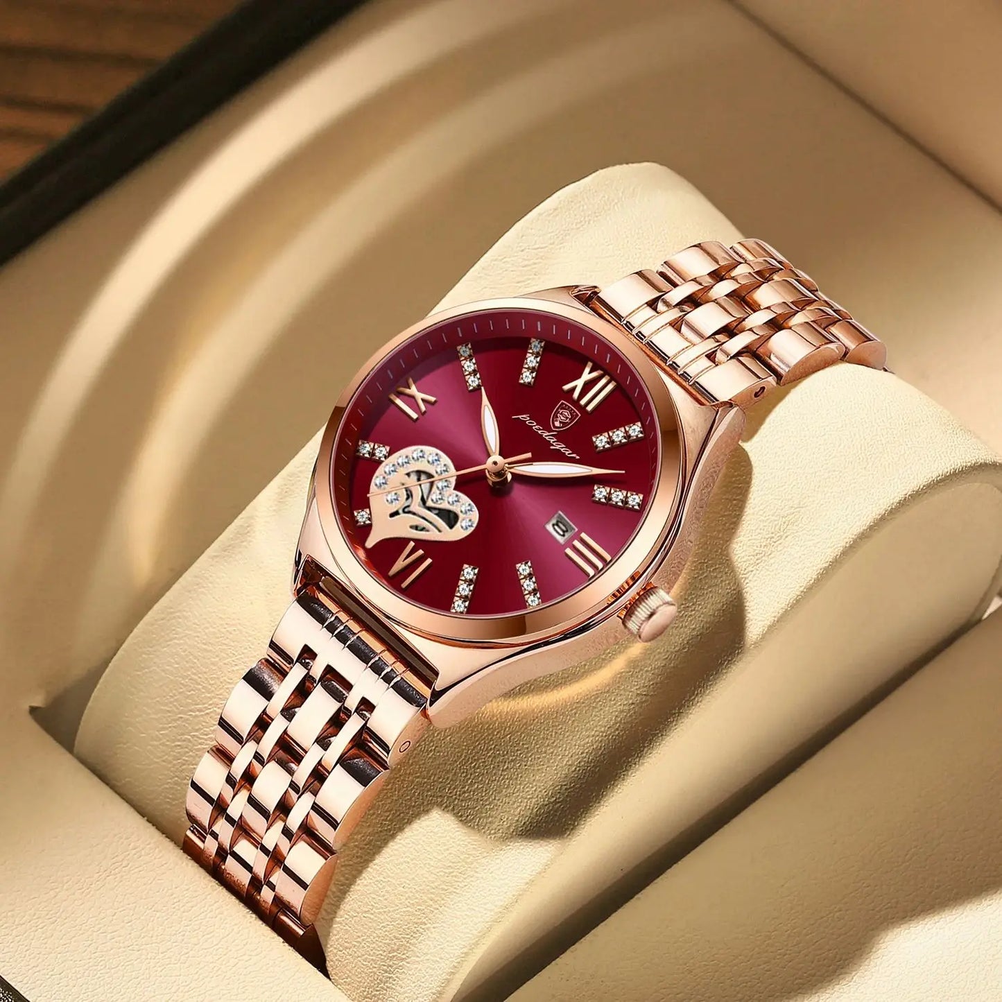 Luxury Watches For Women Waterproof Luminous Date Stainless Steel Woman Watch Elegant Fashion Quartz Ladies Wristwatch
